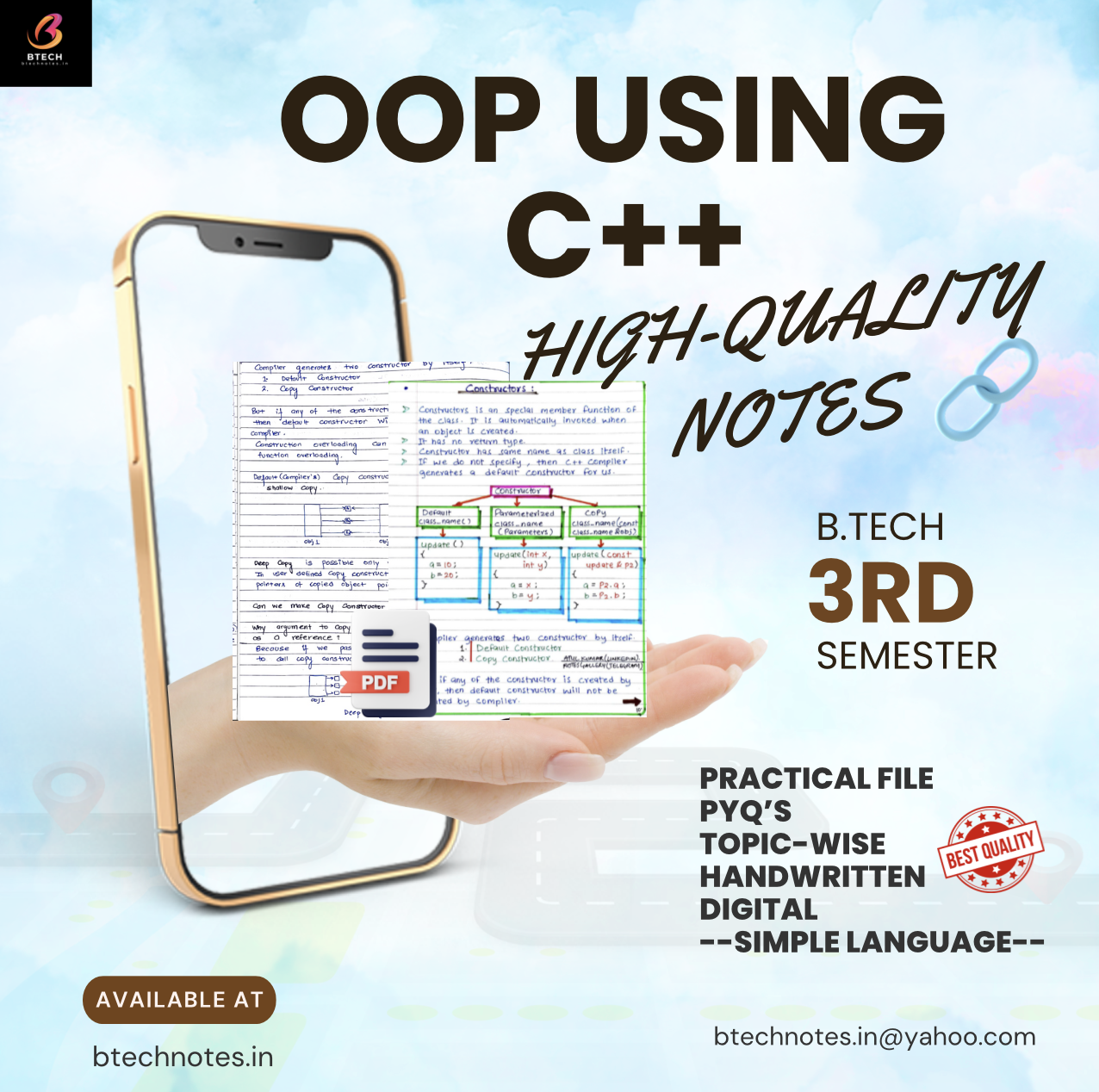 OOP Using Cpp B.Tech Notes pdf